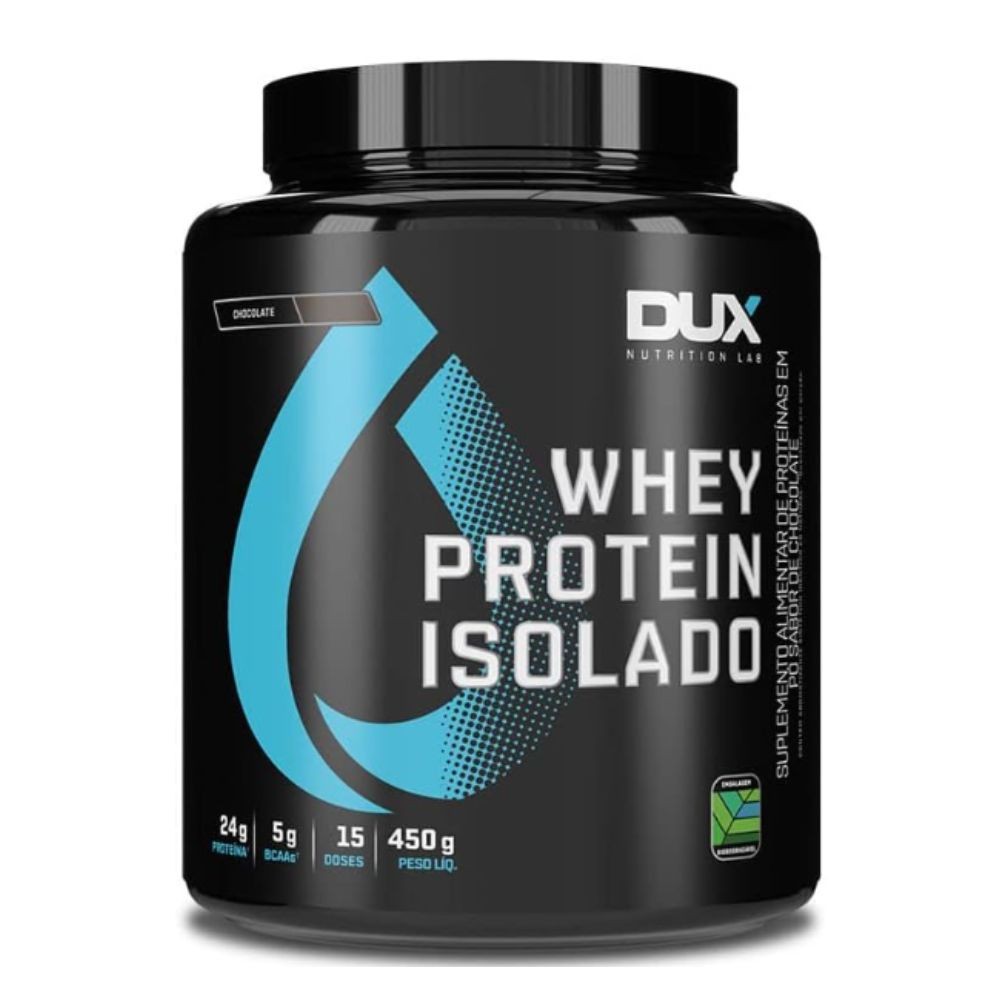 Whey Protein Isolado Dux 24g de Proteína Chocolate 450g - Health