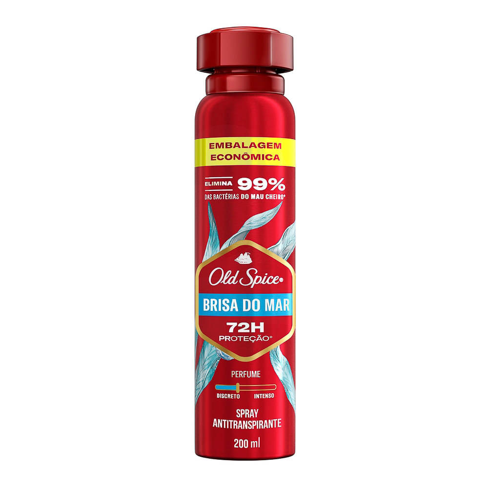 Desodorante Old Spice Brisa do Mar Aerossol 72h Antitranspirante Embalagem Econômica 200ml - Beauty