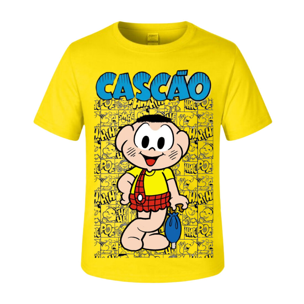Camiseta camisa blusa Infantil Monica Magali Cebolinha Cascão