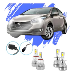 Lâmpada Led Hb20 Hyundai 2016 A 2019 Kit V10 - Efeito Xênon