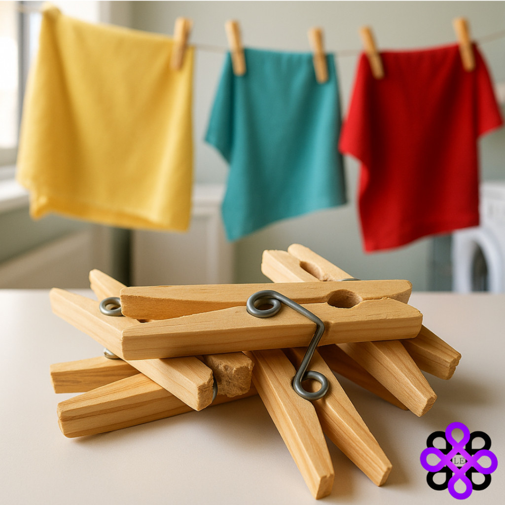 72 Prendedor Pregador de Roupas de Madeira Grampo