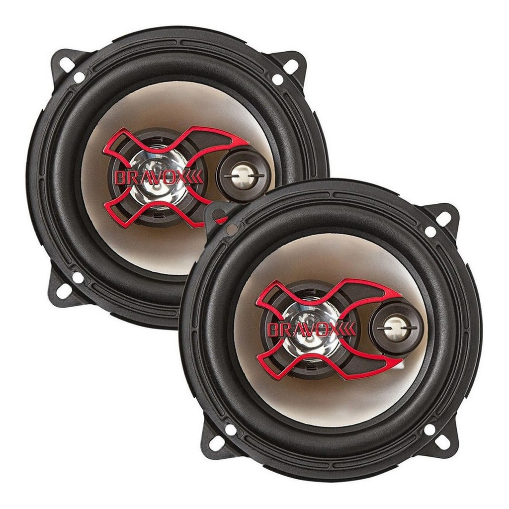 Alto Falante 5 Polegadas Bravox 100 Rms B3x-50x Triaxial Par