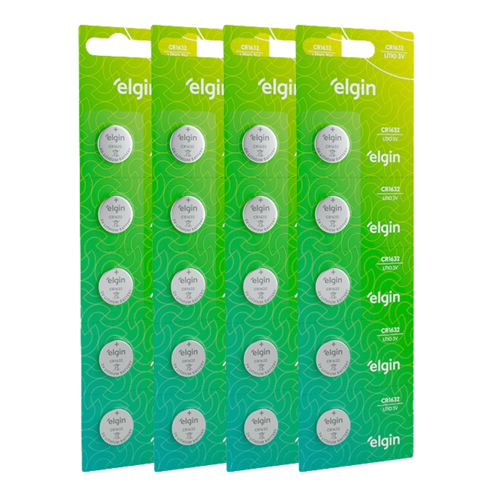 20 Baterias Pilha Moeda Cr1632 4 Cartelas 3v Relógio Elgin em Oferta na Shopee