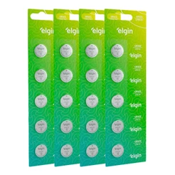 20 Baterias Pilha Moeda Cr1632 4 Cartelas 3v Relógio Elgin