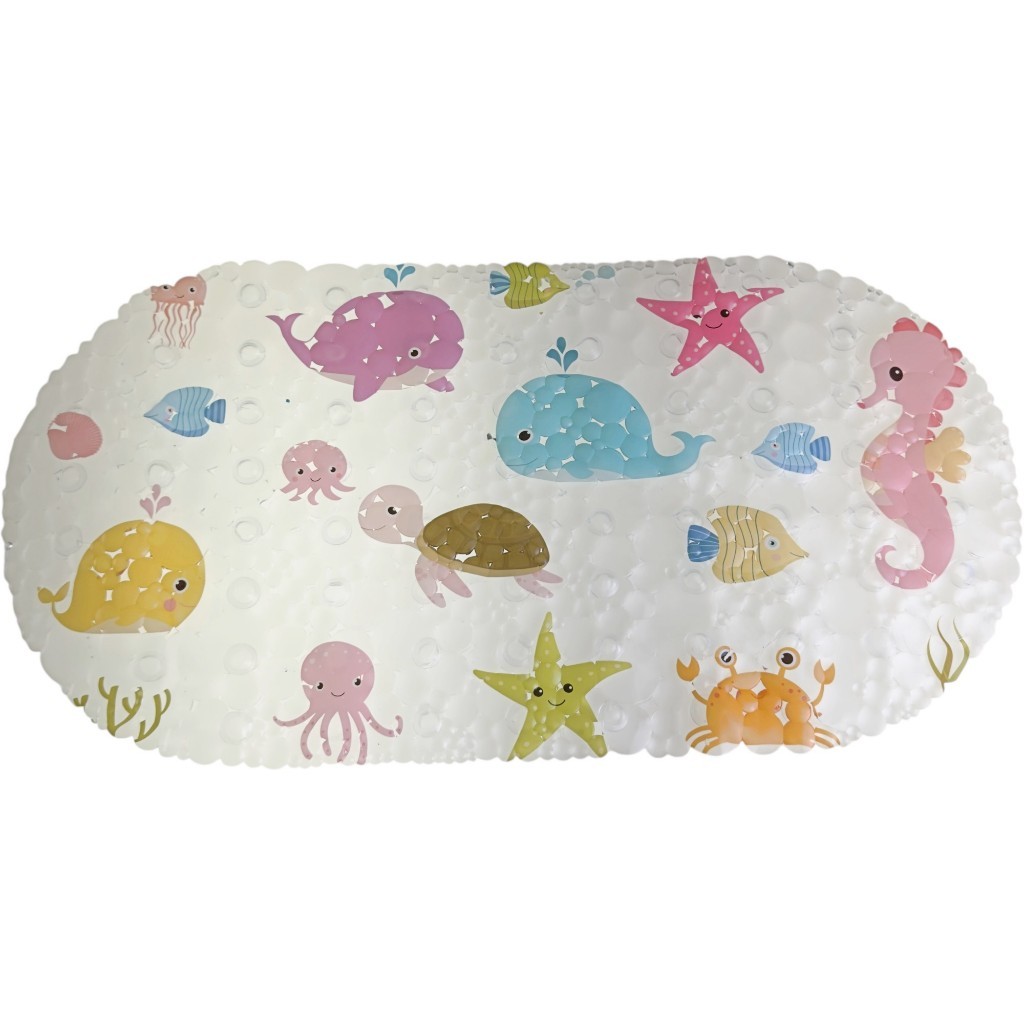 Tapete Para Banheiro Antiderrapante Infantil Com Ventosa Box Banho Bebê Criança