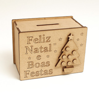 Caixinha cofre de natal para lojistas, funcionarios, lojas de decoração duravel, linda e elegante