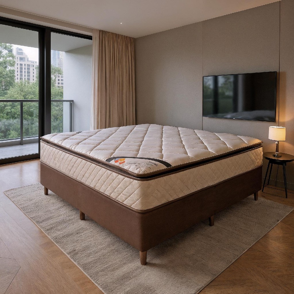 Colchão Casal Fiori Molas Ensacadas + Base 138x188x67 em Oferta na Shopee