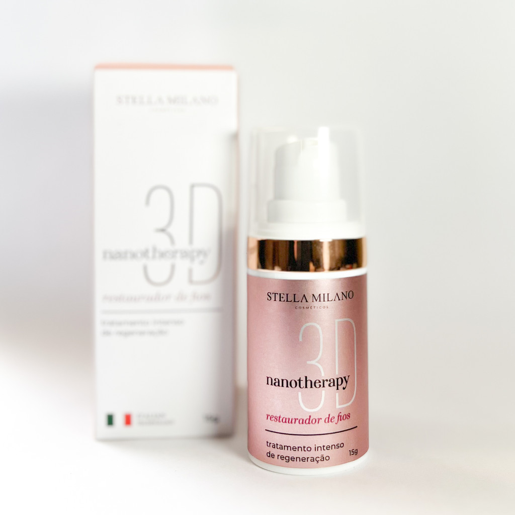 RESTAURADOR DE FIOS NANOTHERAPY 3D STELLA MILANO 15g PASSO 3 LASH LIFTING E BROW LAMINATION