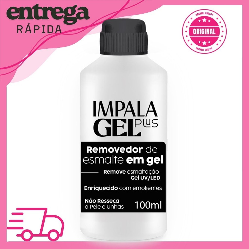Removedor de Esmalte em Gel 100ml - Impala GEL Plus em Oferta na Shopee