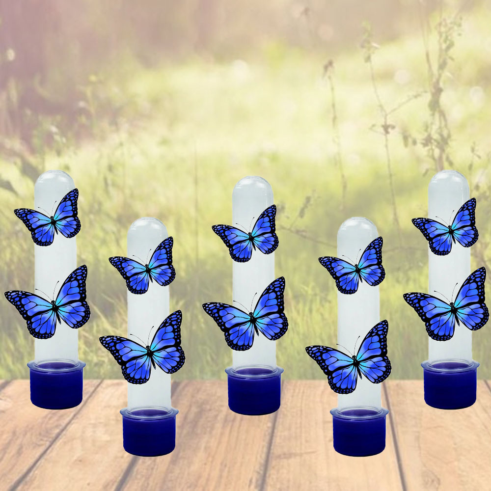 Kit com 10, 20 ou 30 Tubetes Personalizado Para aniversário Borboleta Azul em Oferta na Shopee
