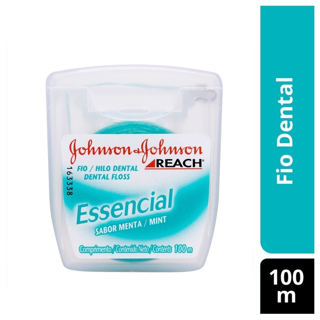 Fio Dental Reach Essencial Menta 100MTS em Oferta na Shopee