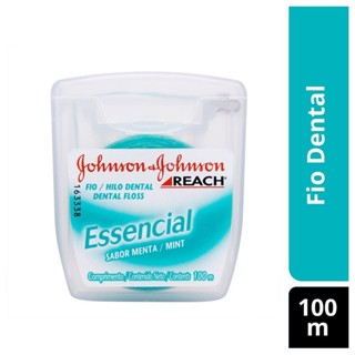 Fio Dental Reach Essencial Menta 100MTS em Oferta na Shopee