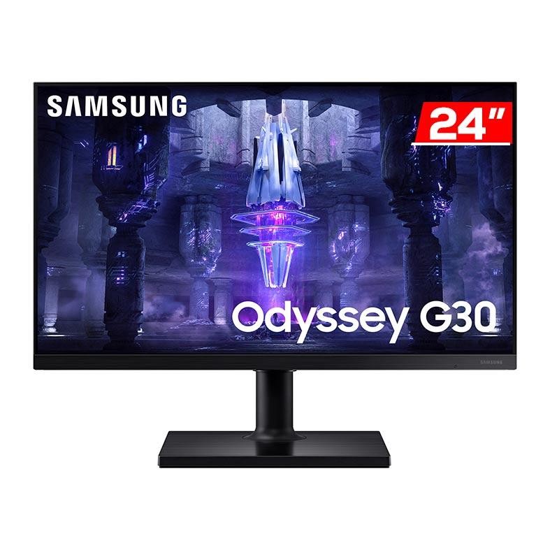 Monitor Gamer Samsung Odyssey G30, 24 Pol VA, FHD, 1ms, 144Hz, FreeSync, HDMI/DP