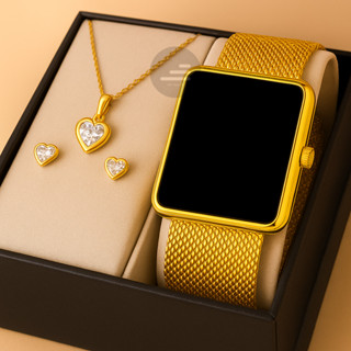 Kit relógio quadrado feminino digital led watch em Oferta na Shopee