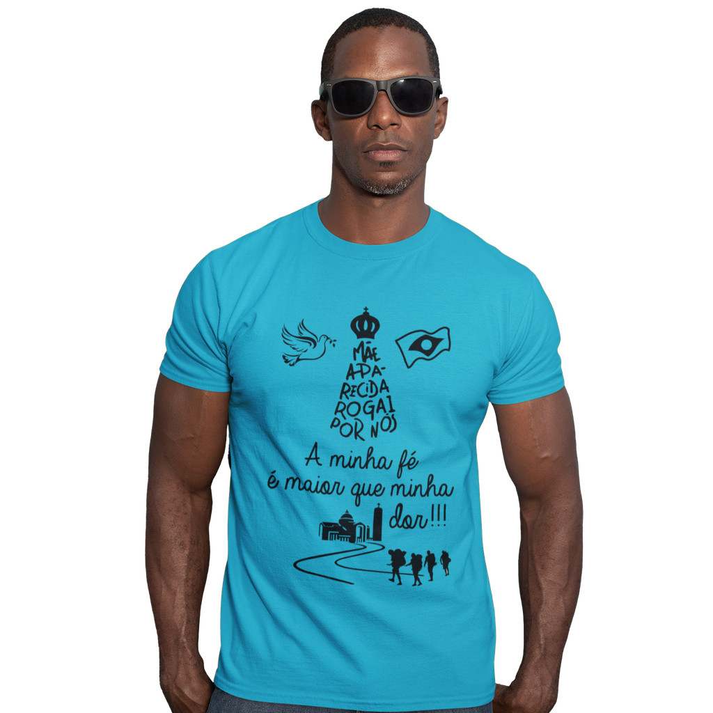 Camiseta Colorida Romaria Nossa Senhora Aparecida Rogai Por