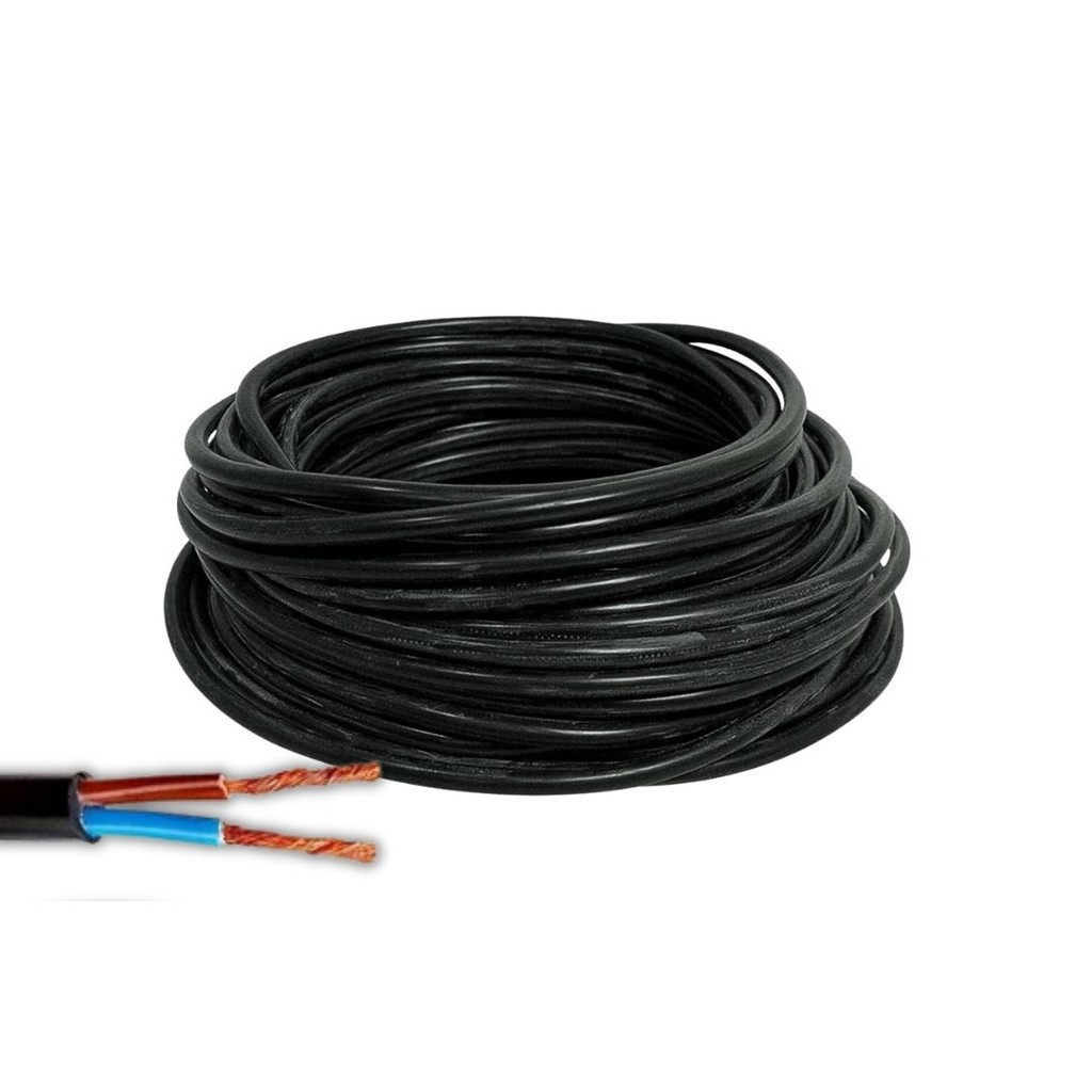 Cabo Pp 2x0,75 Fio Flexível 2 Vias 0,75mm² - 100m Cor da cobertura Padrão