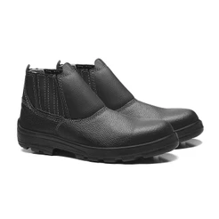Botina Seguranca Bracol Usafe Elastico PU Bidensidade CA48413 Preto Biqueira PVC