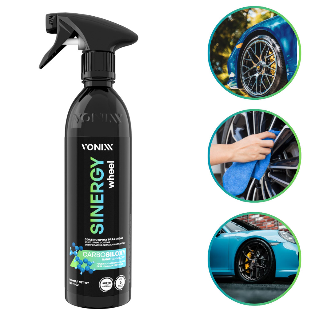 Sinergy Whell Spray Coating 500ml Vonnixx - Cera Vitrificador Para Rodas