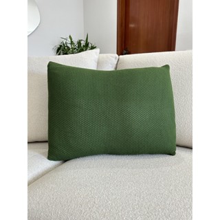Capa De Almofada Decorativa Lisa Tricot 60x40 Sofa Cama em Oferta na Shopee
