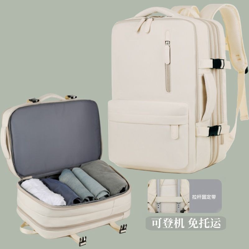 backpack Grande Capacidade Armazenamento Curta Distância Leve Para Viagens, Bagagem, laptop De Viagem, 16 Polegadas em Oferta na Shopee