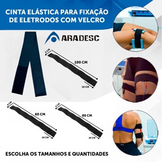 Cinta Elástica Para Fixação de Eletrodos Com Velcro ESCOLHA O TAMANHO em Oferta na Shopee