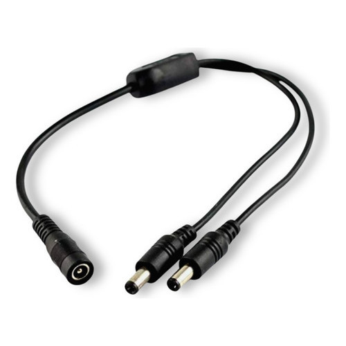 Cabo Conector Rabicho P4 1 Fêmea E 2 Machos Fita Led Cftv em Oferta na Shopee