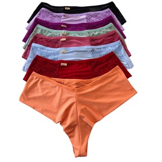 Kit Calcinha Plus Size Fio Duplo com Renda Reduz Culote Disfarçada Medidas Adulto Feminina Lingerie em Oferta na Shopee