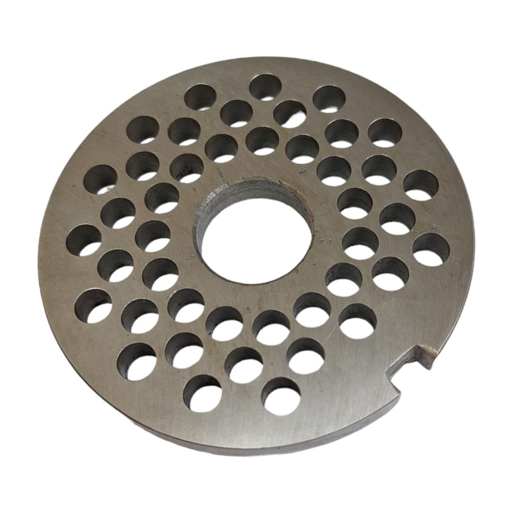 DISCO DE MOEDOR DE CARNE BOCA 98 COM FURO 8MM 98/08 AÇO CARBONO REDE PARA MOEDOR DE CARNE