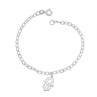 Pulseira Prata 925 mão de hamsá mão de Deus Fatima em Oferta na Shopee