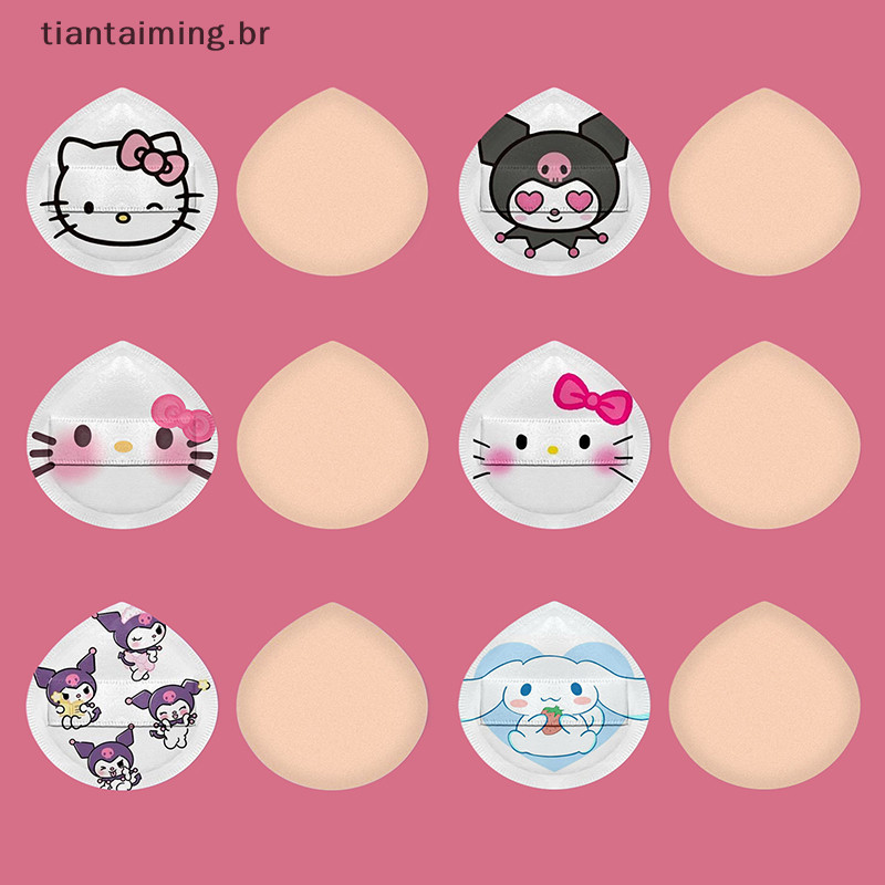 Taiming Sanrio Maquiagem Sponge Puff Hello Kitty Super Macia Base De Algodão Elástico Cosmética Beauty Tools BR