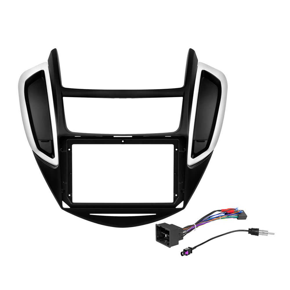 Kit Moldura Painel 9 Pol Tracker 2014 2015 2016 2 Din Preto Chicote Som Plug Antena em Oferta na Shopee