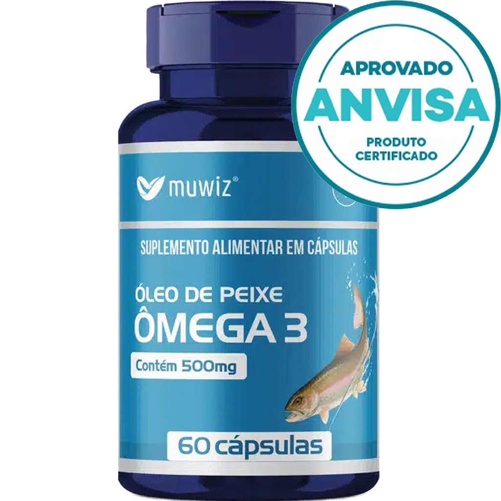 Ômega 3 - 60 Cápsulas 500mg - Muwiz