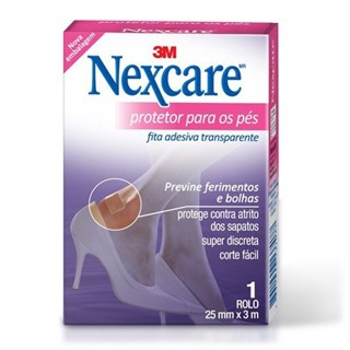 Curativo para os PES 3M Nexcare Transparente 25MM X 3 M em Oferta na Shopee