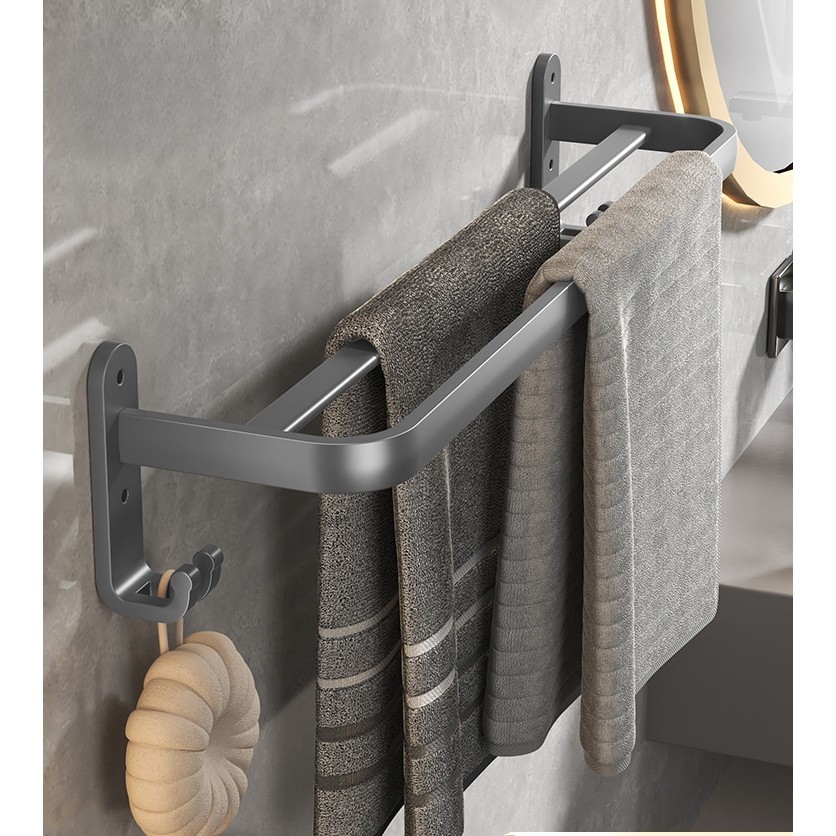 Toalheiro Premium 40-60CM Banheiro Toalheiro Sem Furos ES