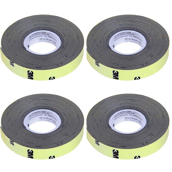 Kit com 4 Fita Dupla Face 5369 Automotiva 12MM X 3M em Oferta na Shopee