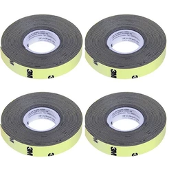 Kit com 4 Fita Dupla Face 5369 Automotiva 12MM X 3M