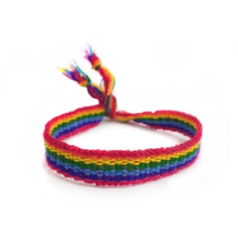 Pulseira de Pano Arco-íris | Pulseira do Reggae | Good Vibes