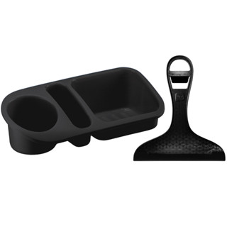 Kit Organizador de Pia e Rodinho Preto - UZ em Oferta na Shopee