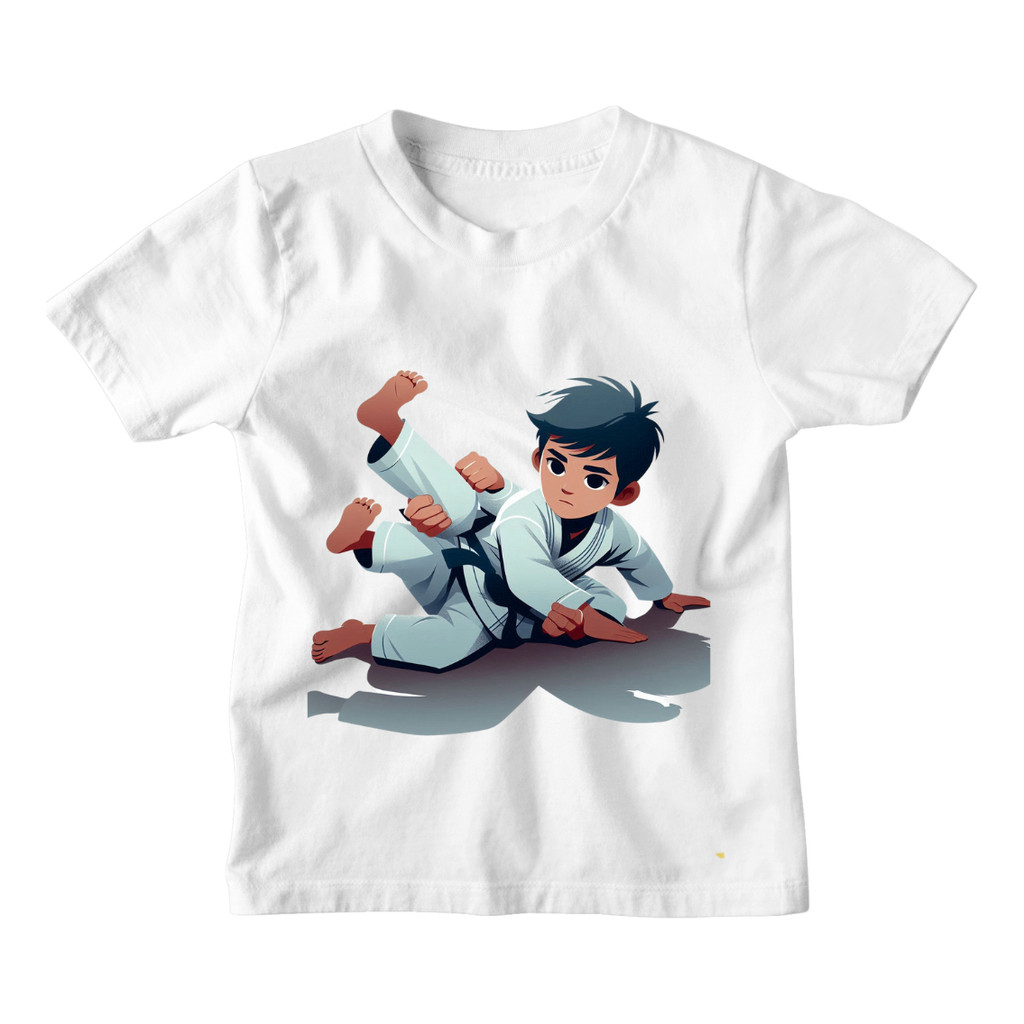 Camiseta Infantil Menino Lutador Jiu Jitzu Muay Tay  Karate