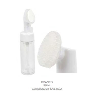 Frasco de Espuma para Limpeza - Plastico 150ml - Pump Espumador para limpeza facial.
