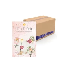 Kit 50 Livros Pão Diário | 90 reflexões para seu momento devocional | Capa Feminina | Publicações Pão Diário
