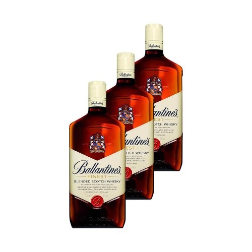 Whisky Ballantines Finest Escocês 1 Litro 3 Unidades em Oferta na Shopee