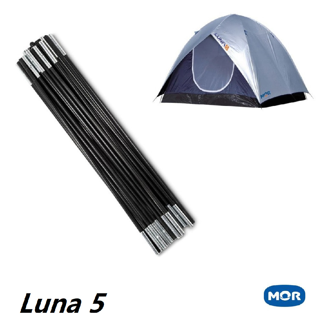 Kit Conjunto De Varetas Reposição Barraca Luna 5 Pessoas Mor em Oferta na Shopee