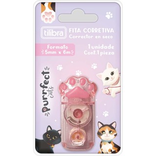 Corretivo em Fita 5mm x 6 m Tilibra - Purrfect Cats em Oferta na Shopee
