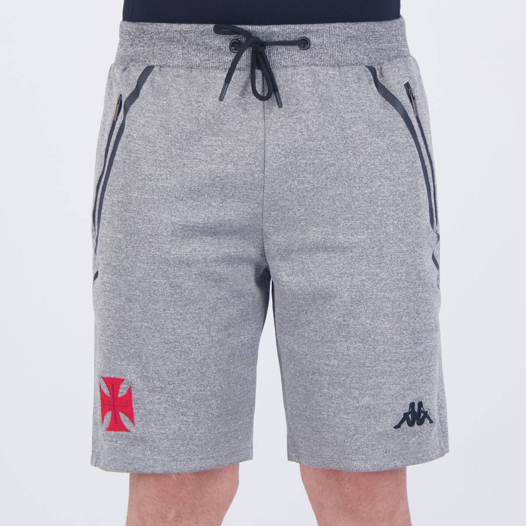 Bermuda Kappa Vasco Skuba Cinza Mescla em Oferta na Shopee