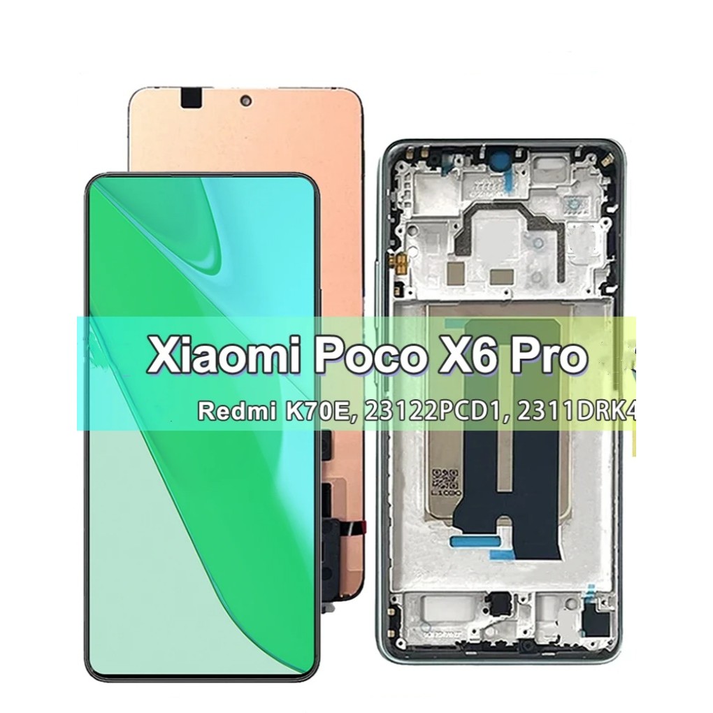 Frontal Incell Tela Para Xiaomi Poco X6 Pro&Redmi K70E Compativel 2311DRK48I Nov