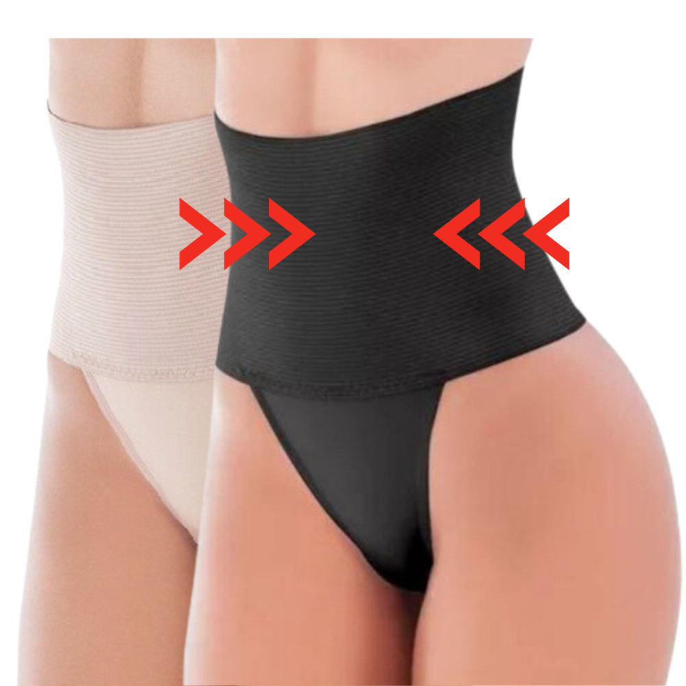 Kit 2 Calcinha Cinta Cós Alto Plus Size Feminina Firmadora - Cinta18