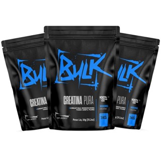 Combo 3x Creatina 100% Pura Importada Monohidratada Aprovada 1KG - Bulk Suplementos em Oferta na Shopee