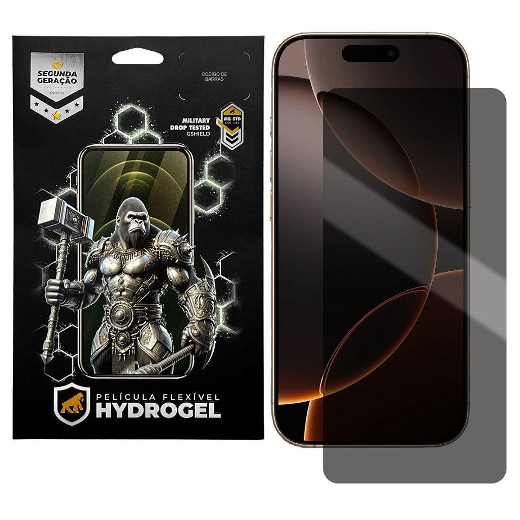Película Privacidade Anti-espionagem para iPhone 16 Pro Max - Hydrogel - Gshield - Mobile & Gadgets