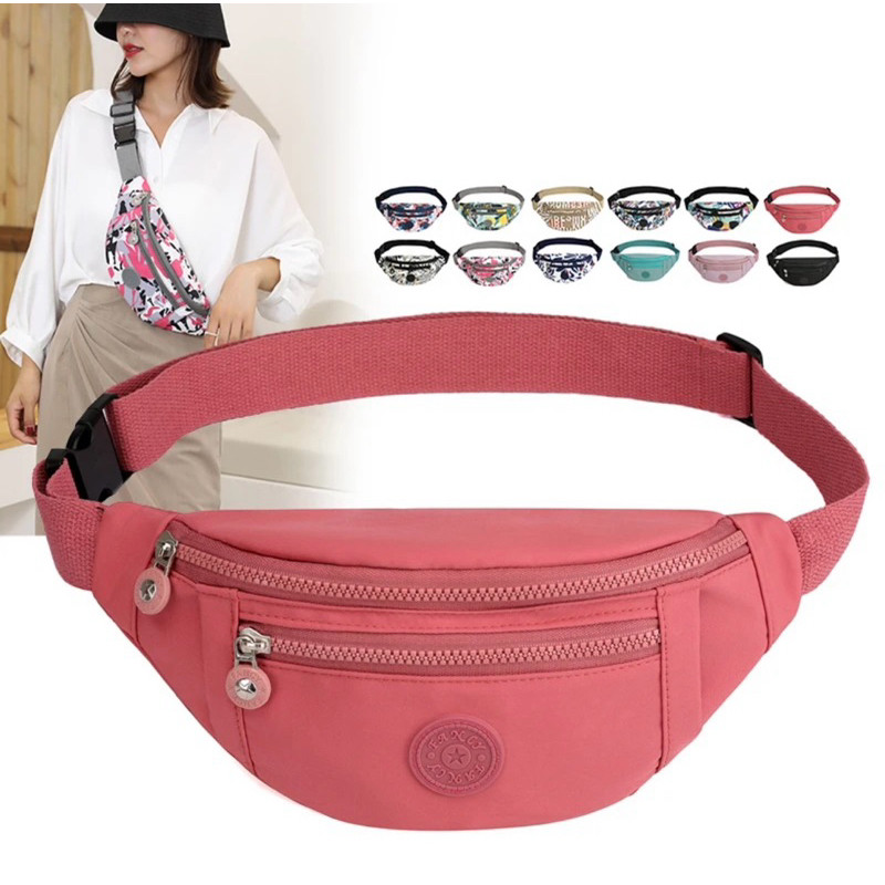 Bolsa Pochete Feminina Estilosa Esportiva Porta Celular Impermeável Para Ombro Peito e Cintura em Oferta na Shopee